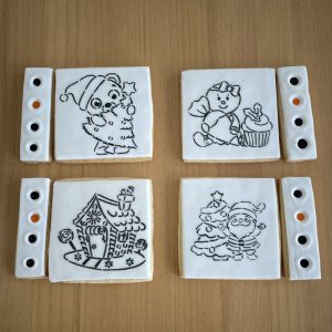 Biscuits à peindre de Noël